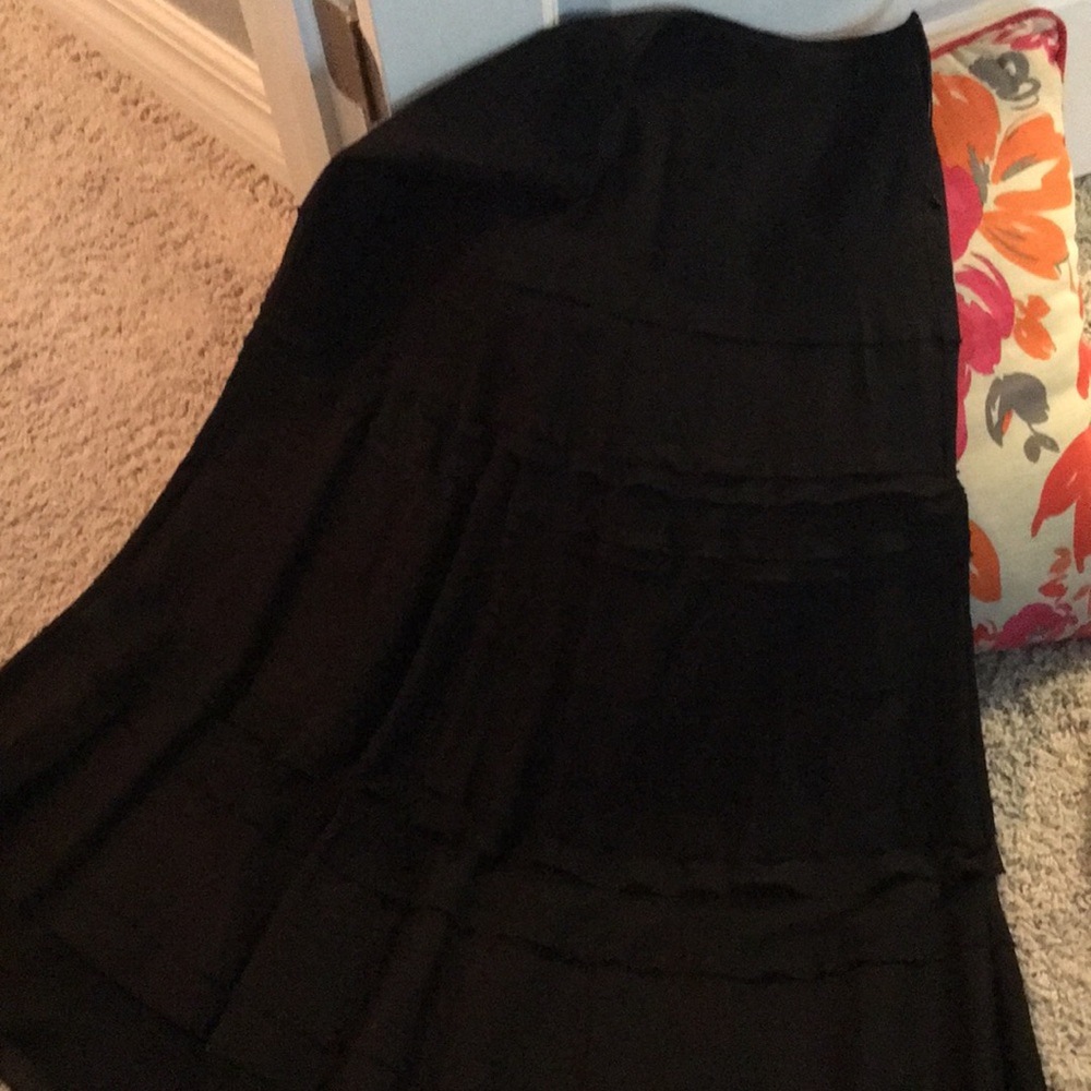 WHBK long tiered maxi skirt